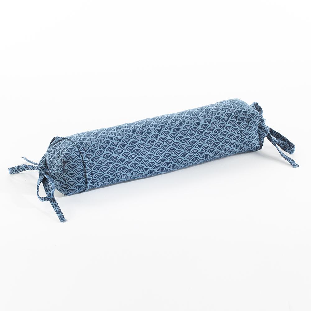 J-Life Nami Blue Buckwheat Hull Pillow_Pillows & Shams_Buckwheat Hull Pillow