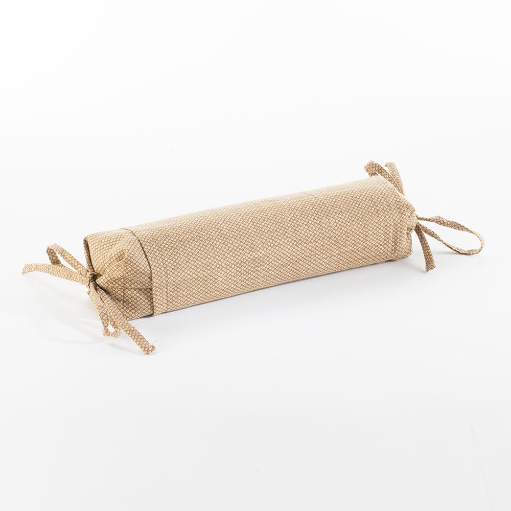 J-Life Dotto Tan Buckwheat Hull Pillow_Pillows & Shams_Buckwheat Hull Pillow