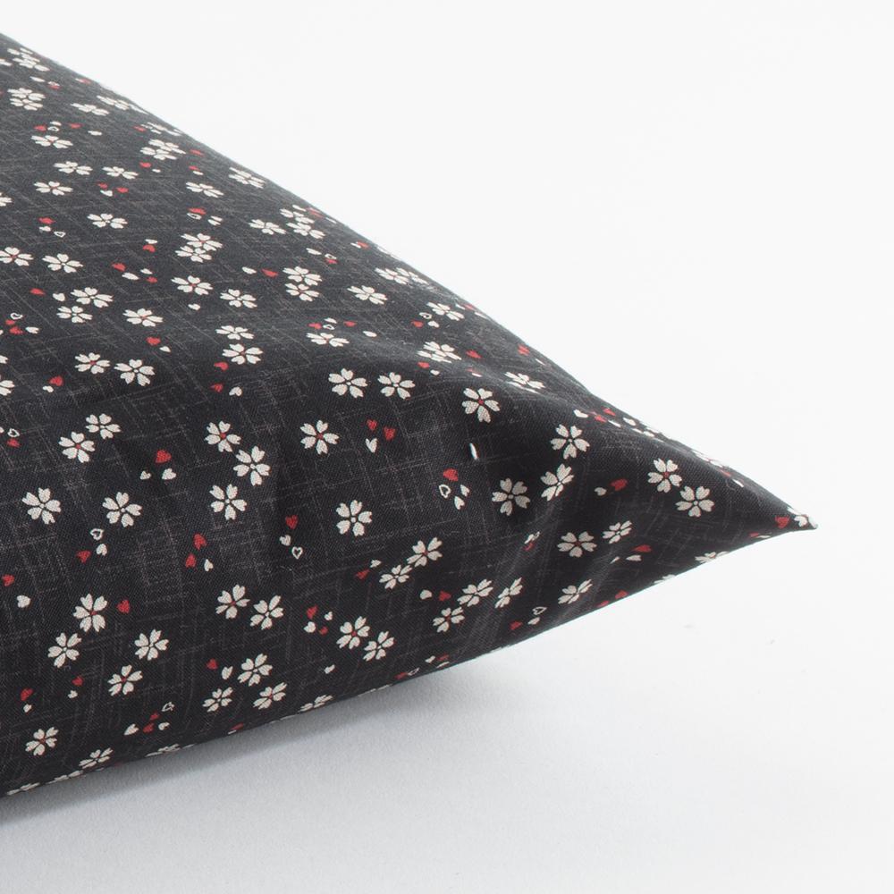 J-Life Sakura Charcoal Zabuton Floor Pillow_Pillows & Shams