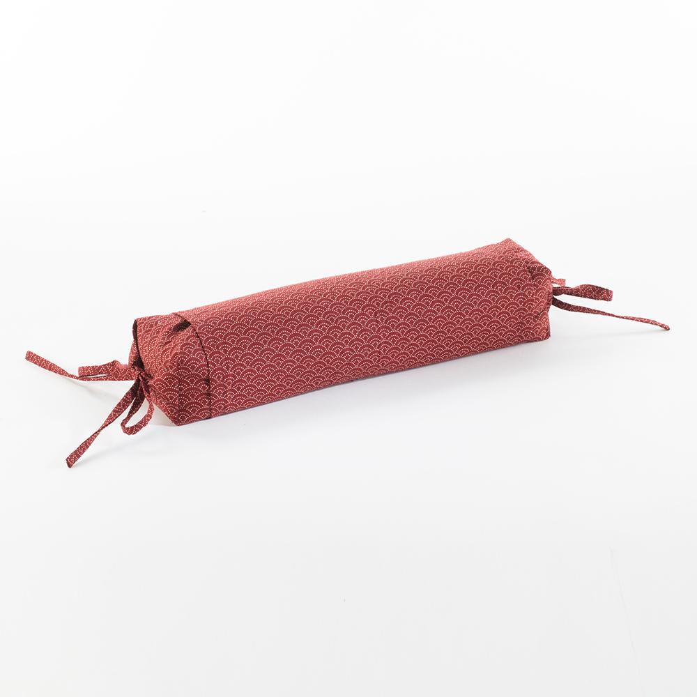J-Life Seikai Ha Red Buckwheat Hull Pillow_Pillows & Shams_Buckwheat Hull Pillow