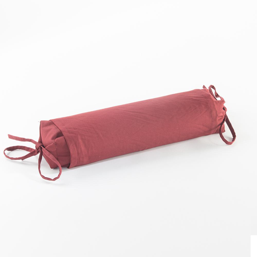 J-Life Burgundy Buckwheat Hull Pillow_Pillows & Shams_Buckwheat Hull Pillow