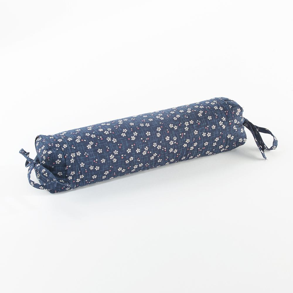 J-Life Sakura Navy Buckwheat Hull Pillow_Pillows & Shams