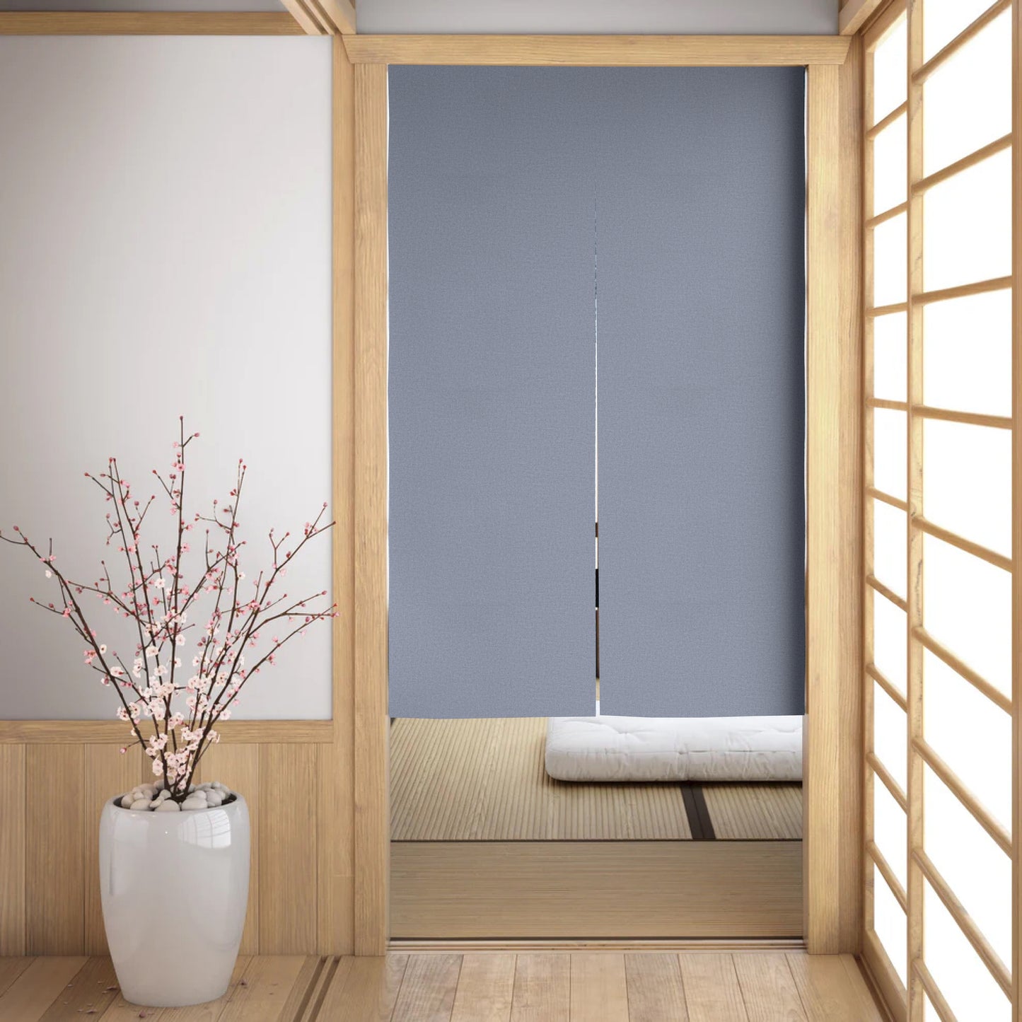 Mizuiro Blue Noren Japanese Door Curtain
