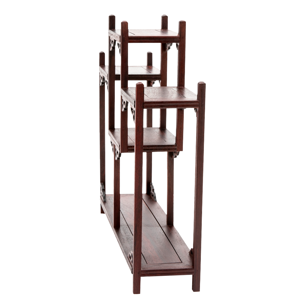 Ornate Rosewood Shelves - Symmetrical