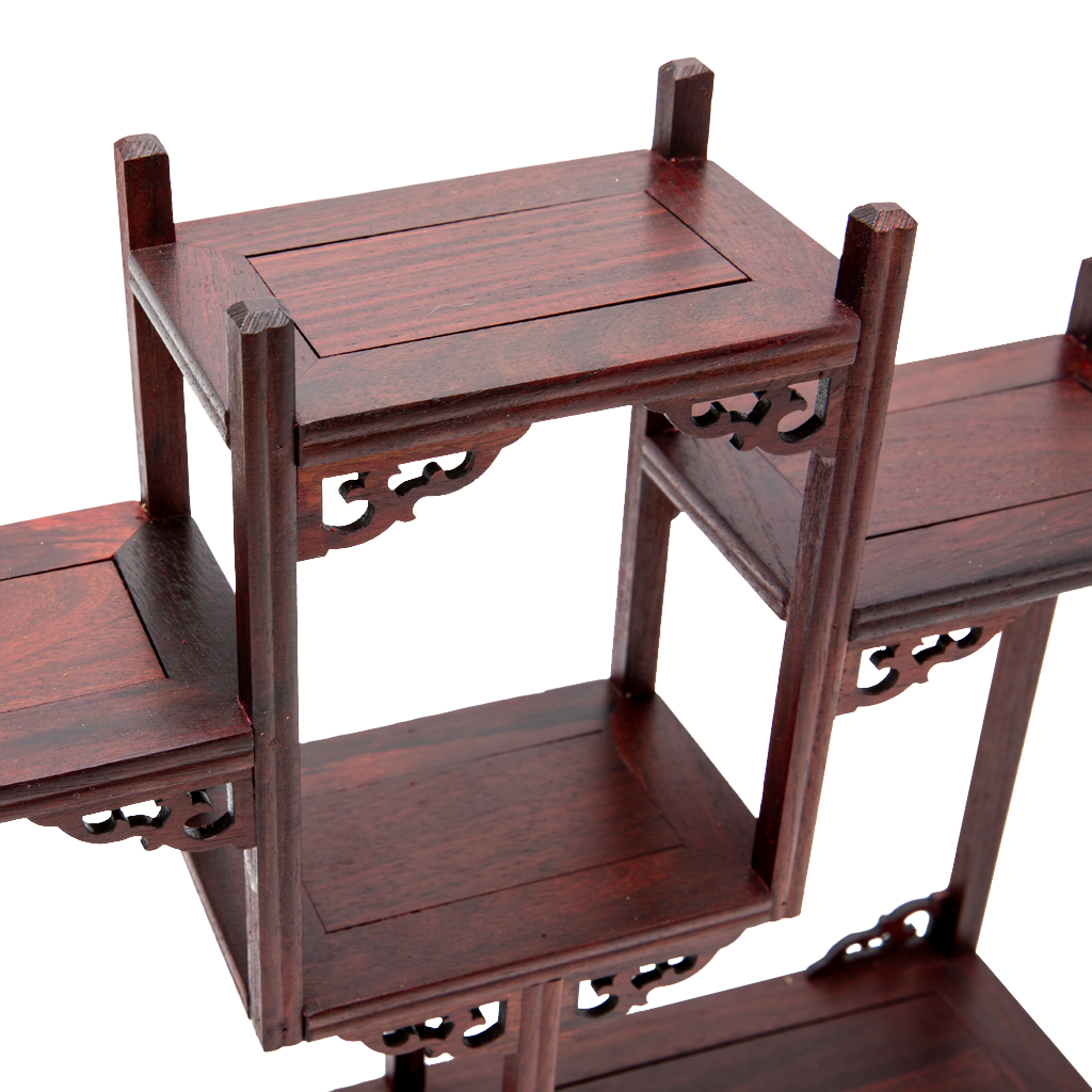 Ornate Rosewood Shelves - Symmetrical