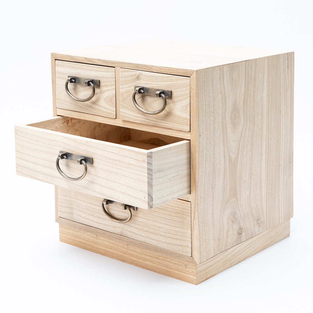 Small Four Drawer Tansu Cabinet