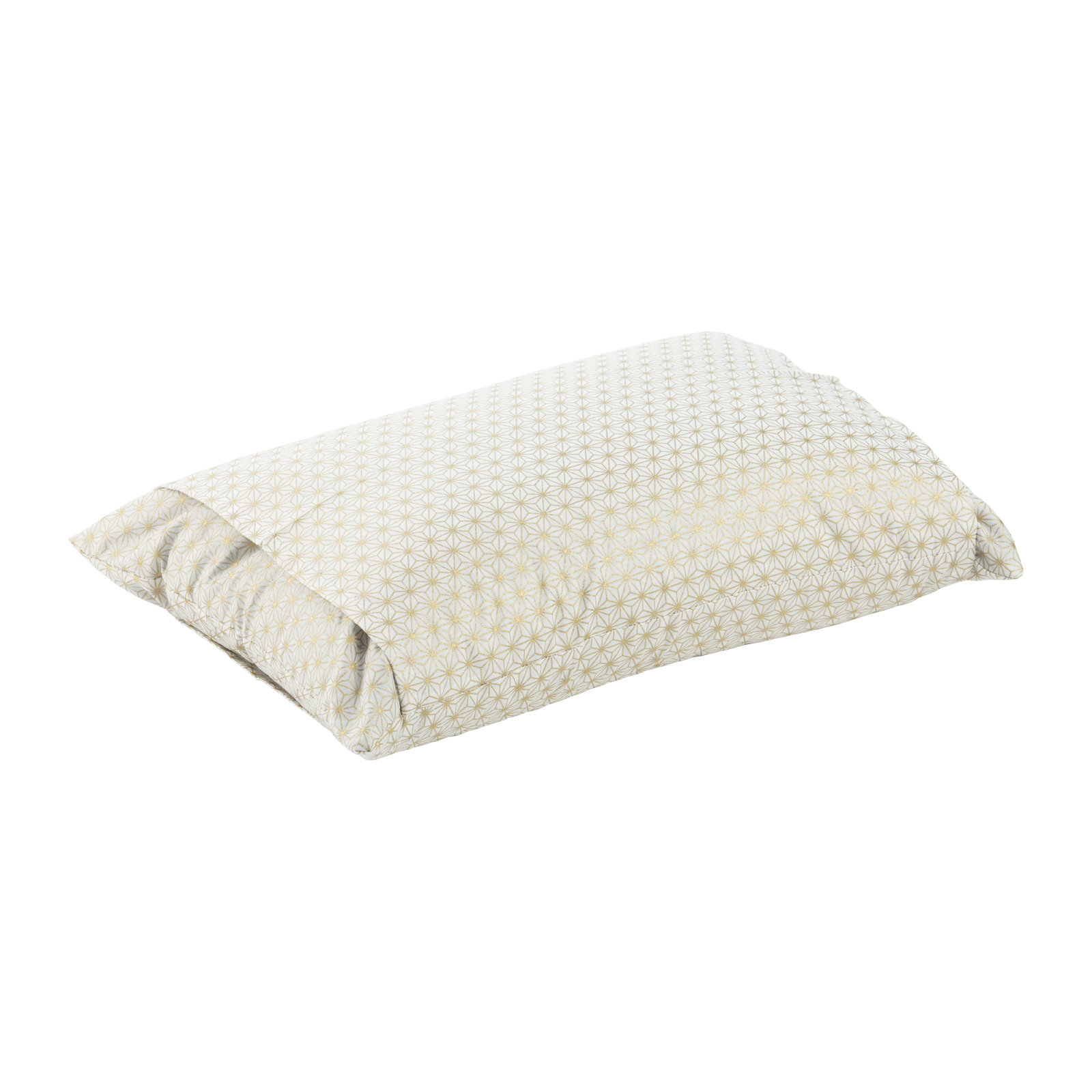 J-Life Asa No Ha Gold Sparkle Buckwheat Hull Pillow_Pillows & Shams