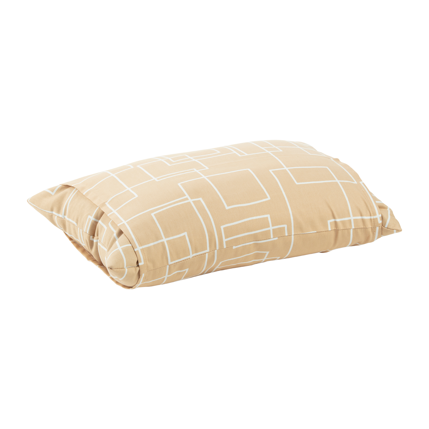 J-Life Shikaku Tan Buckwheat Hull Pillow_Pillows & Shams