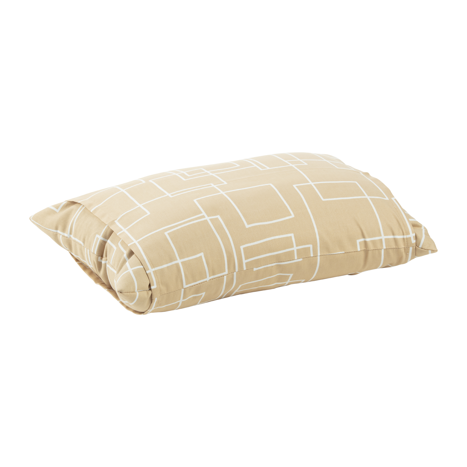 J-Life Shikaku Tan Buckwheat Hull Pillow_Pillows & Shams