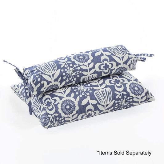 J-Life Saku Navy Buckwheat Hull Pillow_Pillows & Shams