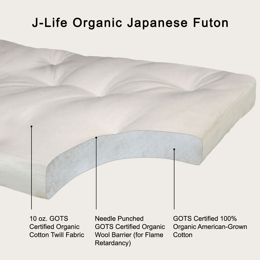J-Life Certified Organic Japanese Futon
