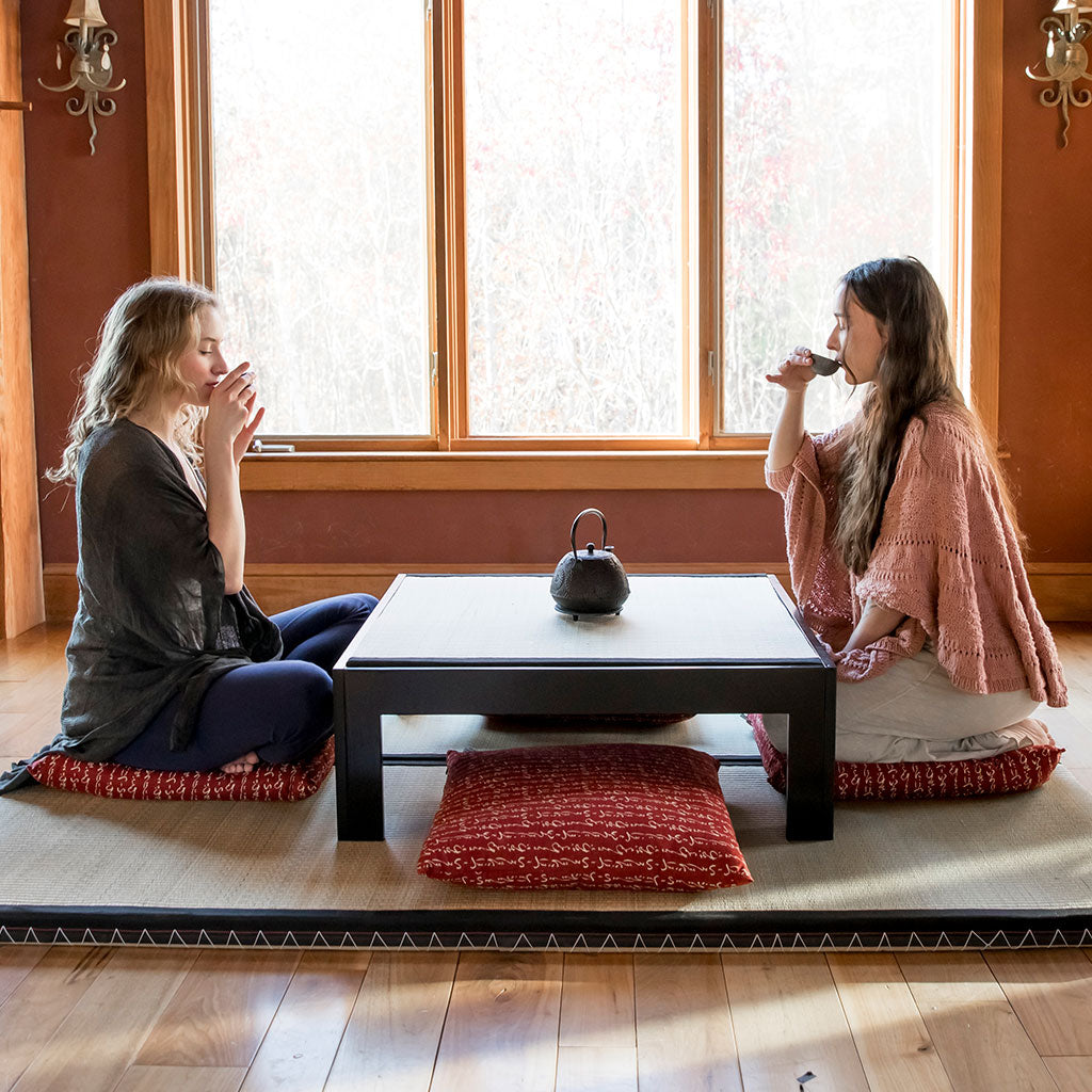 Chabudai Zabuton Tatami Table: Japanese Table Set
