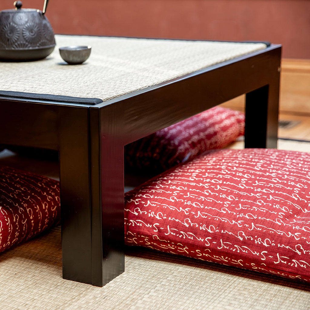 Chabudai Zabuton Tatami Table: Japanese Table Set