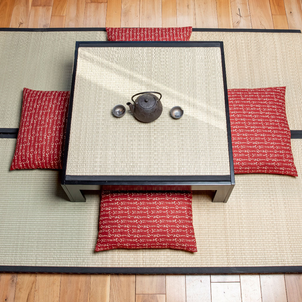 Chabudai Zabuton Tatami Table: Japanese Table Set