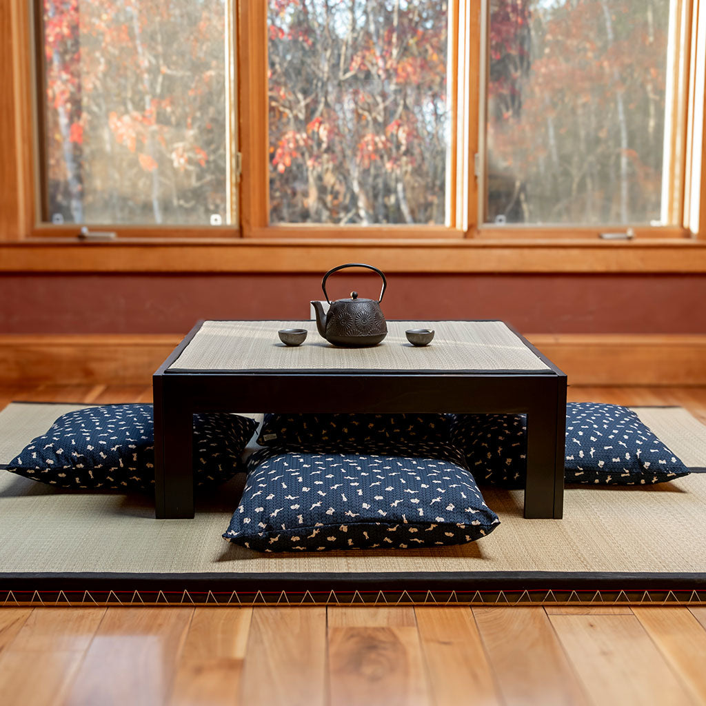 Chabudai Zabuton Tatami Table: Japanese Table Set