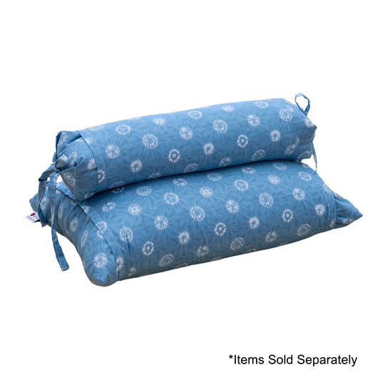 J-Life Dandelion Blue Buckwheat Hull Pillow - COVER ONLY