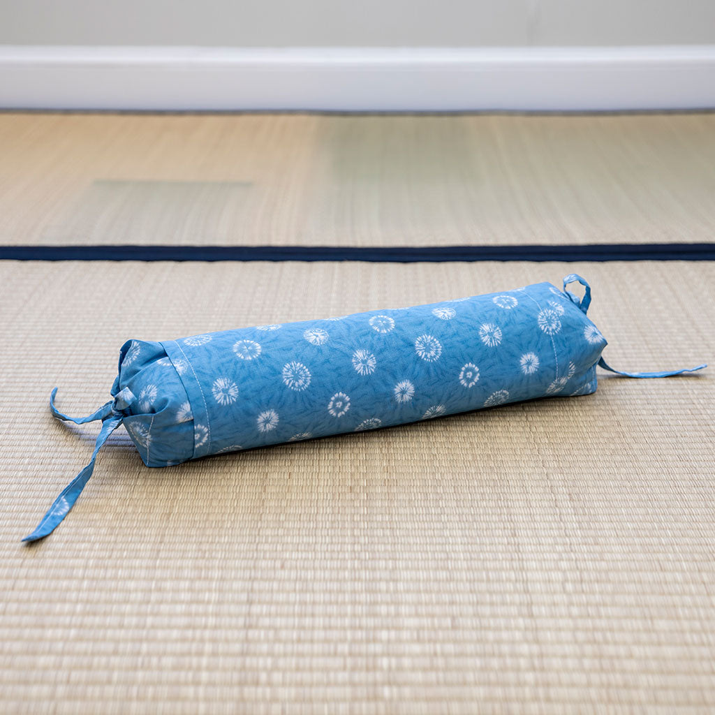 J-Life Dandelion Blue Buckwheat Hull Pillow - COVER ONLY