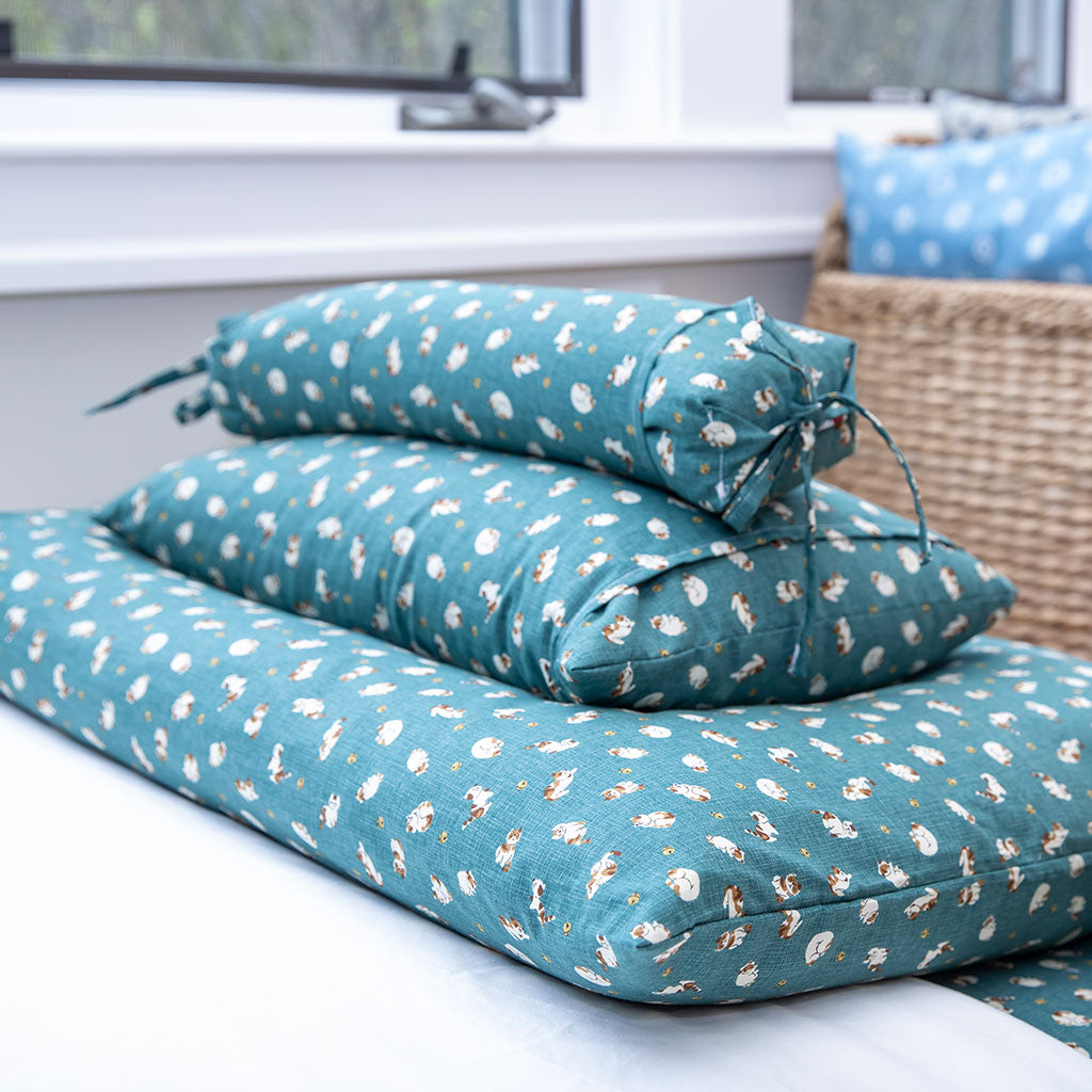 J-Life Koneko Blue Buckwheat Hull Pillow