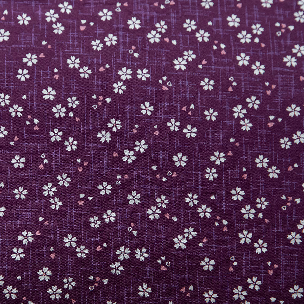 J-Life Sakura Purple Zabuton Floor Pillow - COVER ONLY