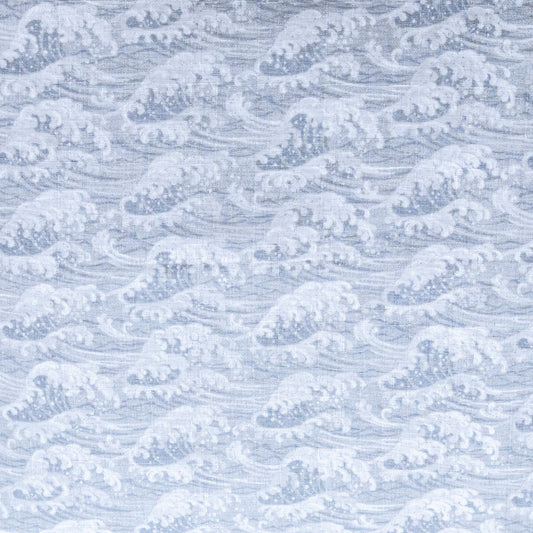 Imported Japanese Fabric - Tidal Wave Gray
