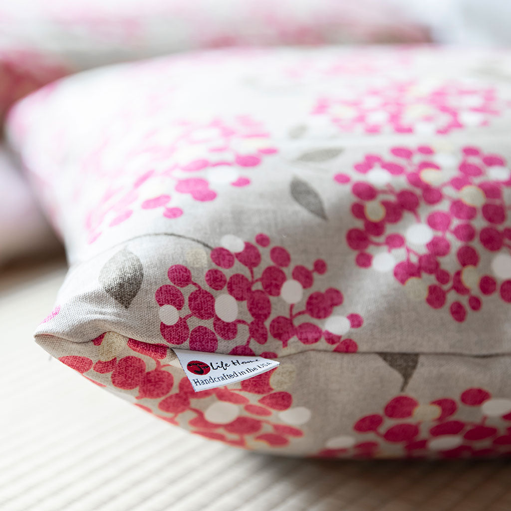 J-Life Ajisai Pink Zabuton Floor Pillow - COVER ONLY