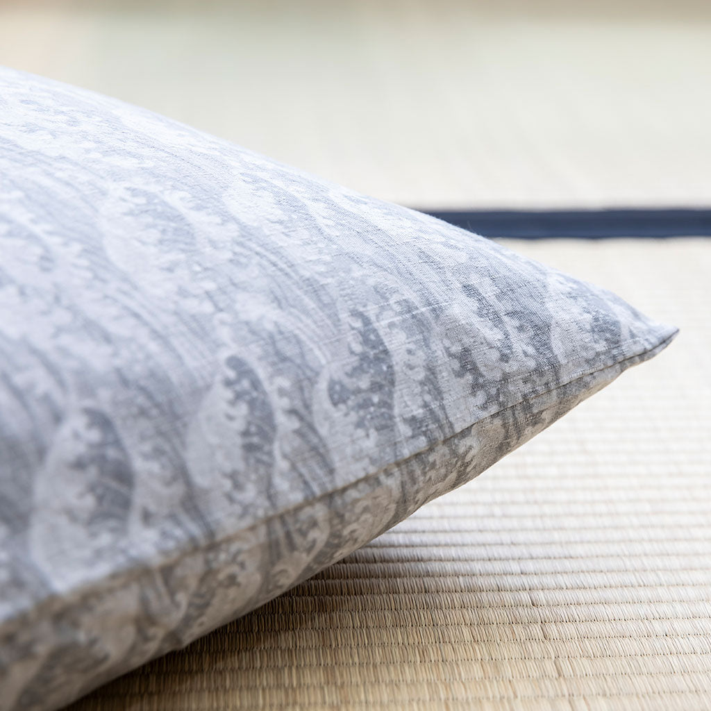 J-Life Tidal Wave Gray Zabuton Floor Pillow