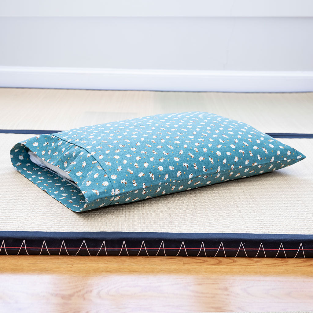 J-Life Koneko Blue Pillowcase