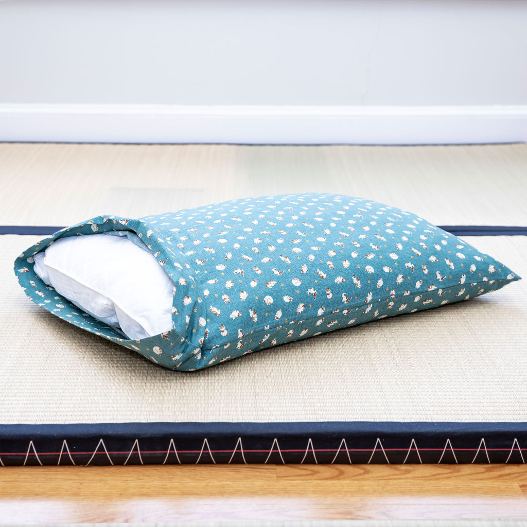 J-Life Koneko Blue Pillowcase