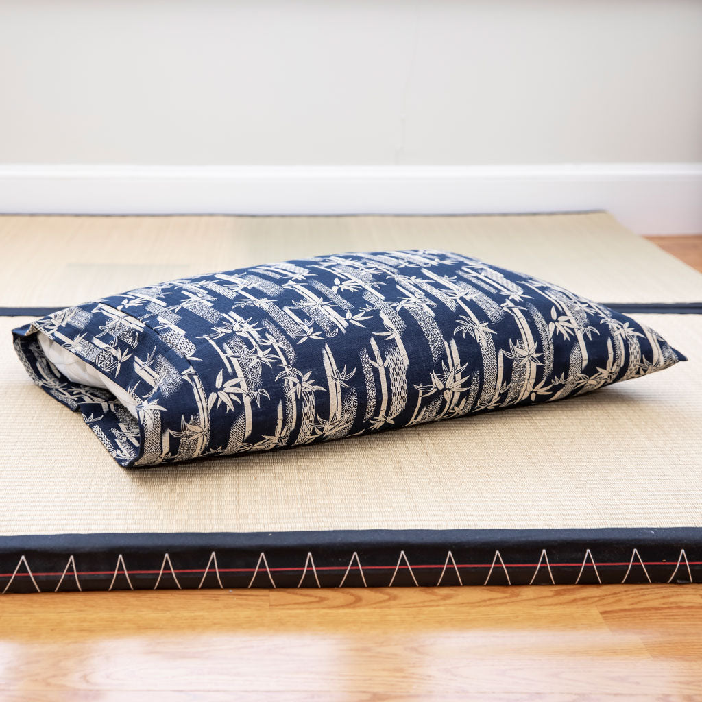 J-Life Takenomori Navy Pillowcase