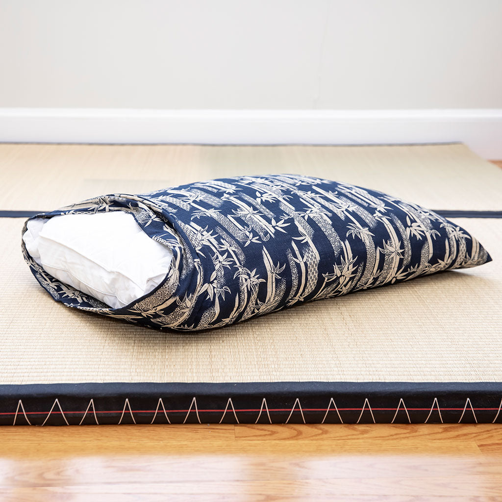 J-Life Takenomori Navy Pillowcase