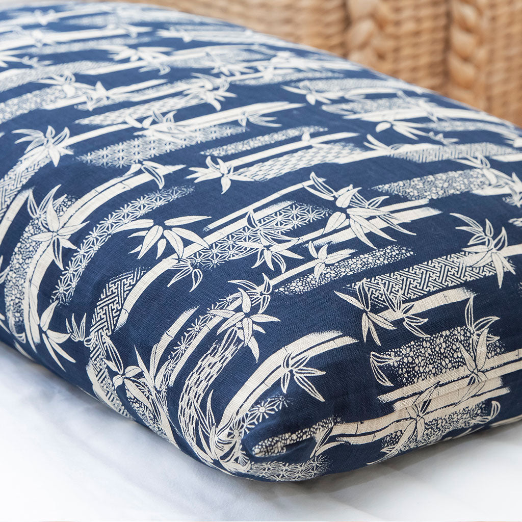 J-Life Takenomori Navy Pillowcase