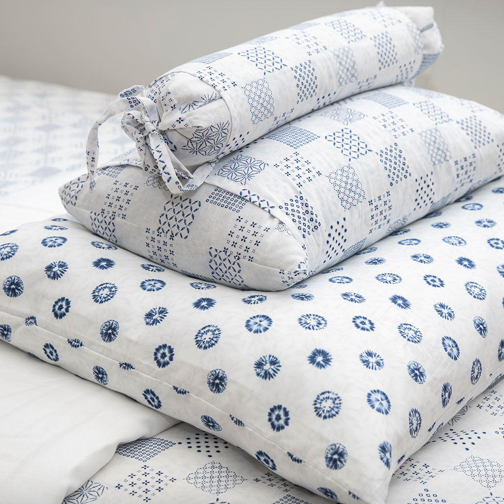 J-Life Igo White Buckwheat Hull Pillow - COVER ONLY