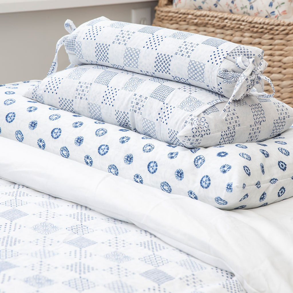 J-Life Igo White Buckwheat Hull Pillow - COVER ONLY