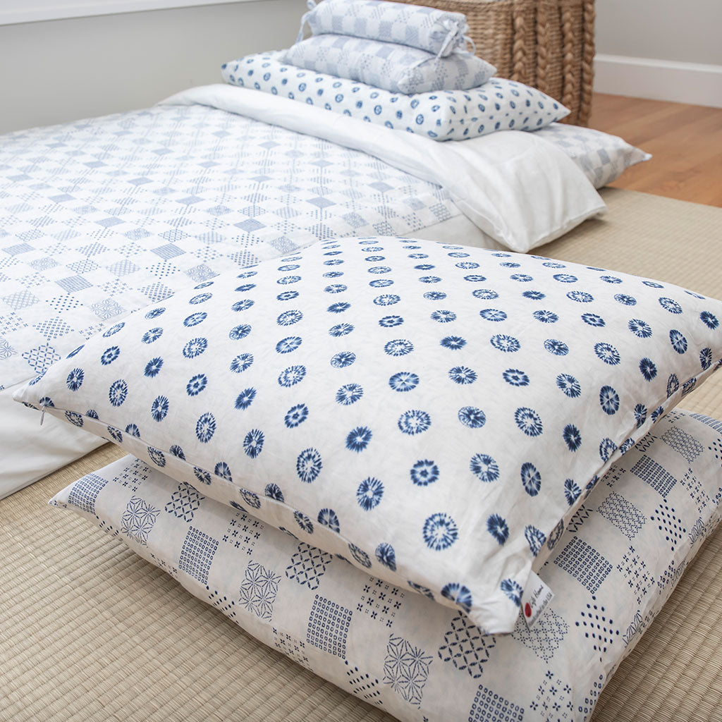 J-Life Igo White Zabuton Floor Pillow - COVER ONLY