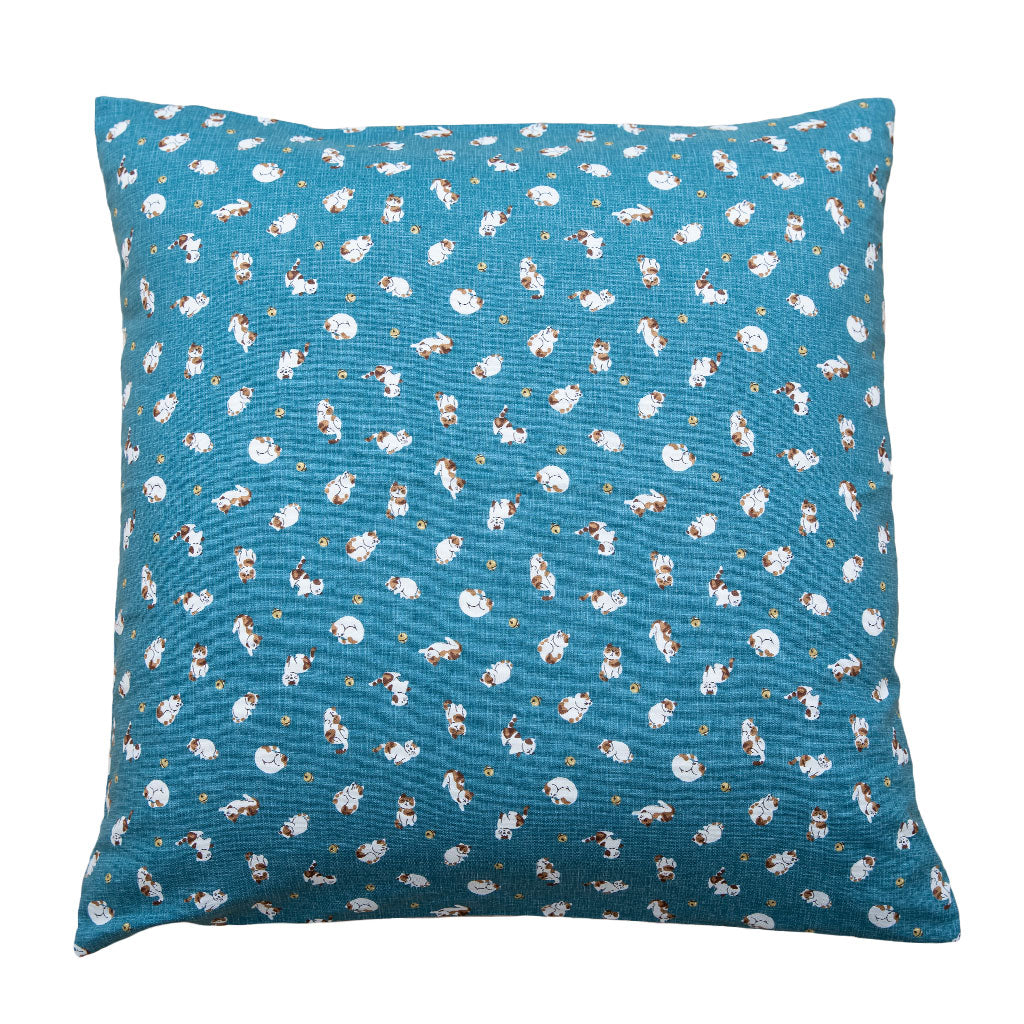 Koneko Blue Throw Pillow