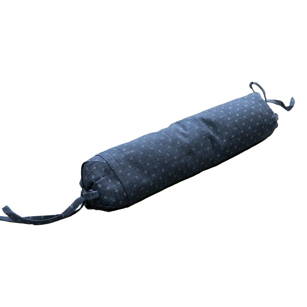 J-Life Aizome Navy Buckwheat Hull Pillow - COVER ONLY