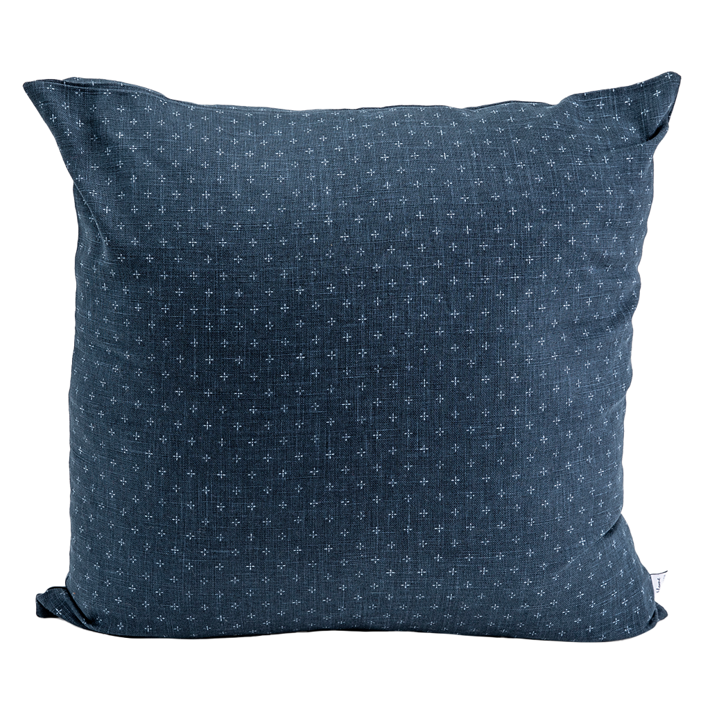 Aizome Navy Throw Pillow