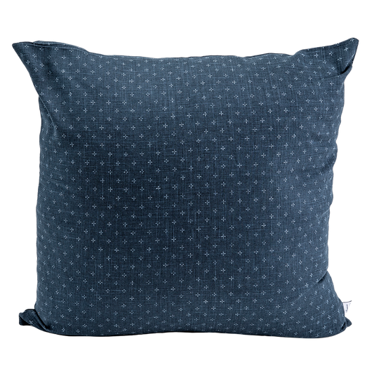 Aizome Navy Throw Pillow