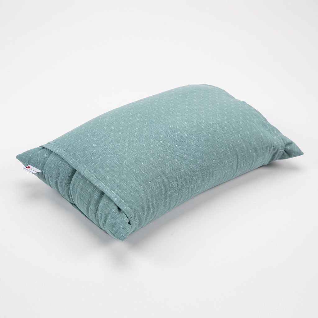 J-Life Asagi Green Buckwheat Hull Pillow - COVER ONLY