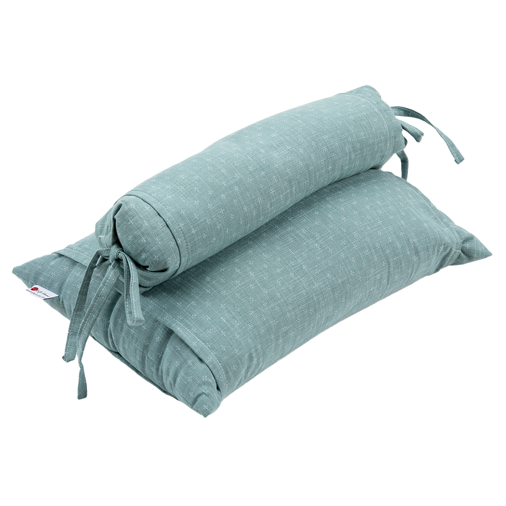 J-Life Asagi Green Buckwheat Hull Pillow - COVER ONLY