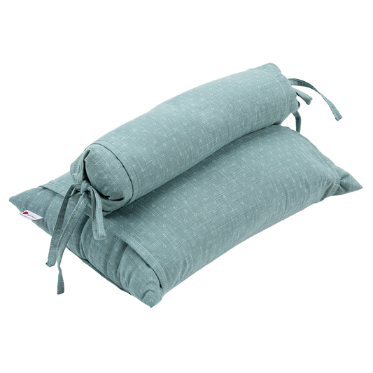 J-Life Asagi Green Buckwheat Hull Pillow - COVER ONLY