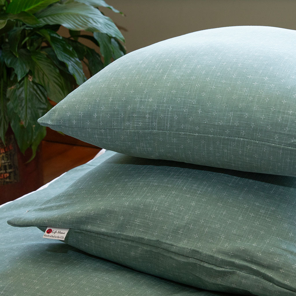 J-Life Asagi Green Zabuton Floor Pillow - COVER ONLY