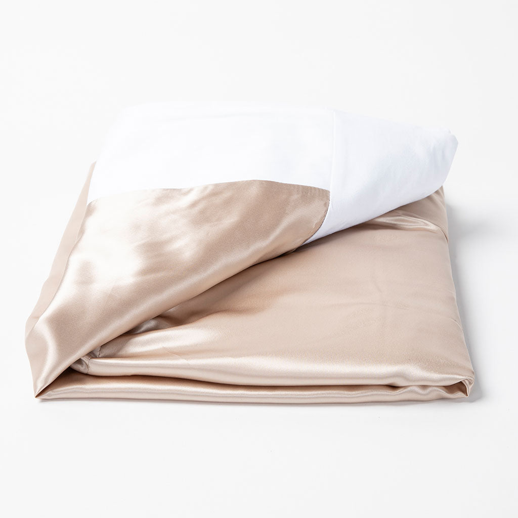 J-Life Shiruku Silk Champagne Custom Kakefuton with Removable Cover