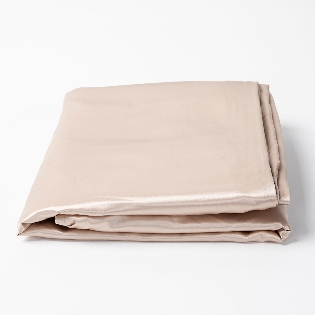J-Life Shiruku Silk Champagne Custom Kakefuton with Removable Cover
