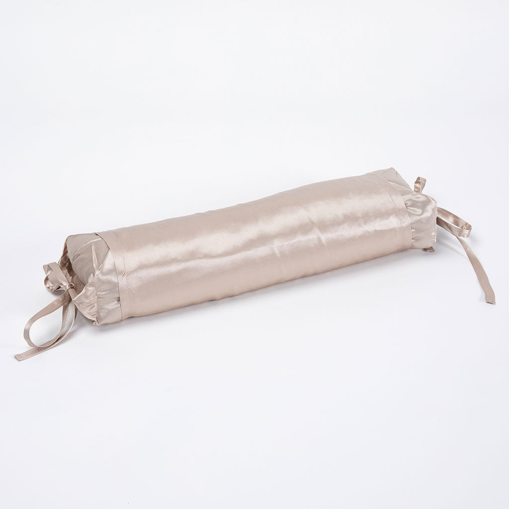 J-Life Shiruku Silk Champagne Buckwheat Hull Pillow - COVER ONLY
