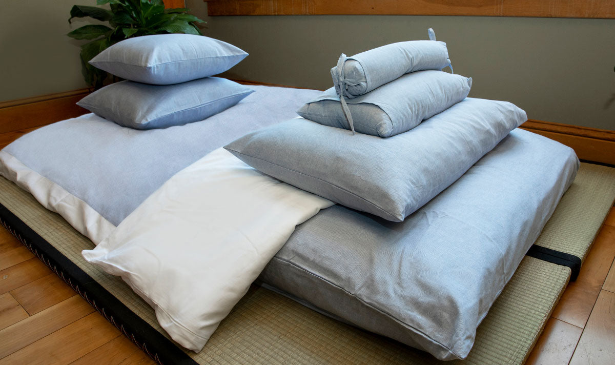 J-Life Shikifuton with Mizuiro Blue Removable Cover