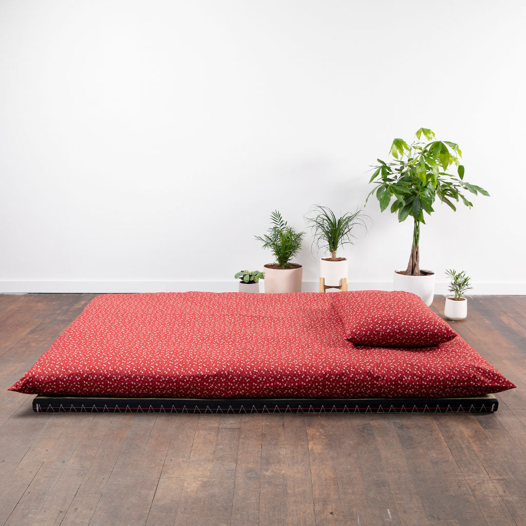 Complete Shikifuton Tatami Mat Bundle - Sakura Red