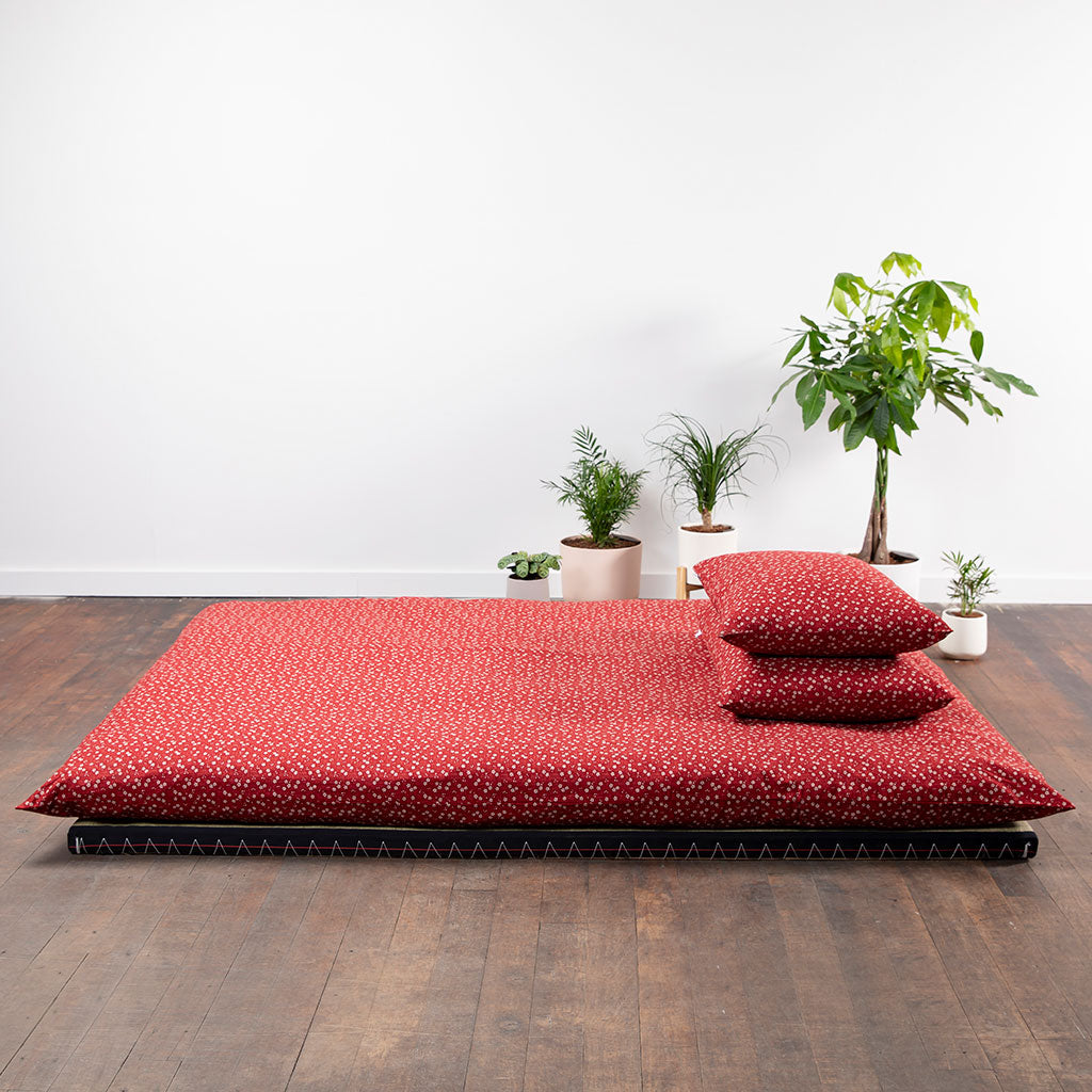 Complete Shikifuton Tatami Mat Bundle - Sakura Red