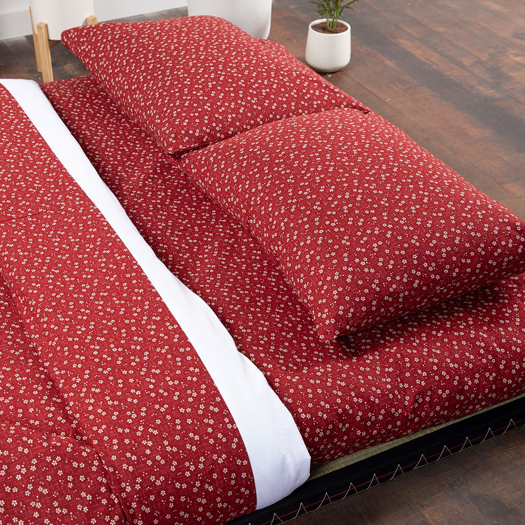 Complete Shikifuton Tatami Mat Bundle - Sakura Red