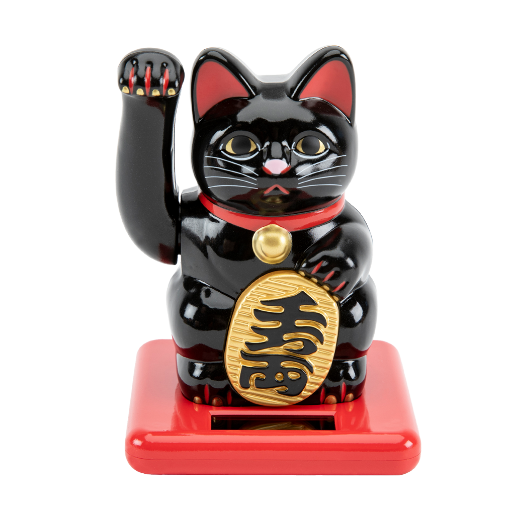 Waving Cat: Solar-Powered Maneki Neko